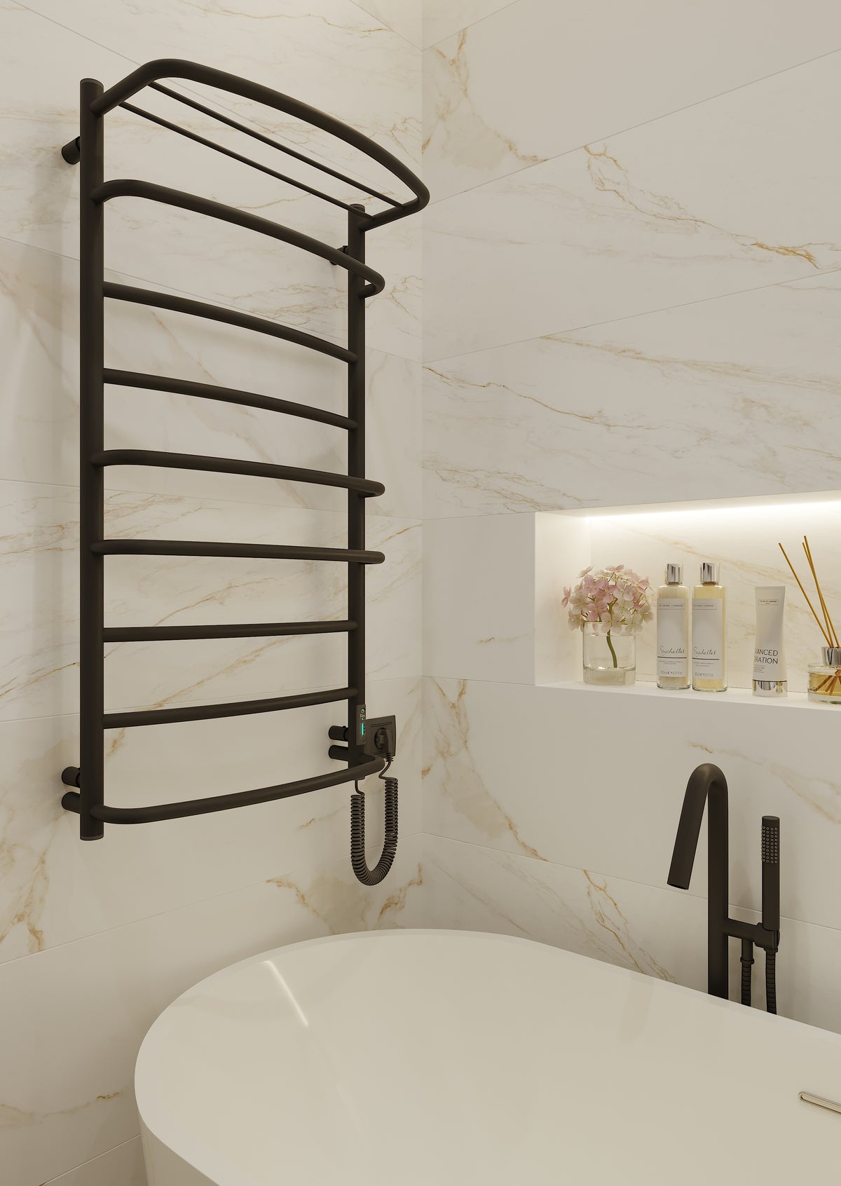 Cascade with Shelf 9 Negro