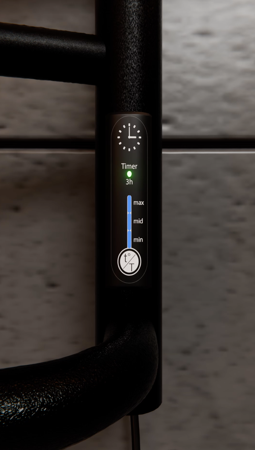 Cascade with Shelf 9 Negro